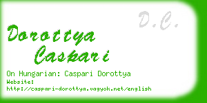 dorottya caspari business card